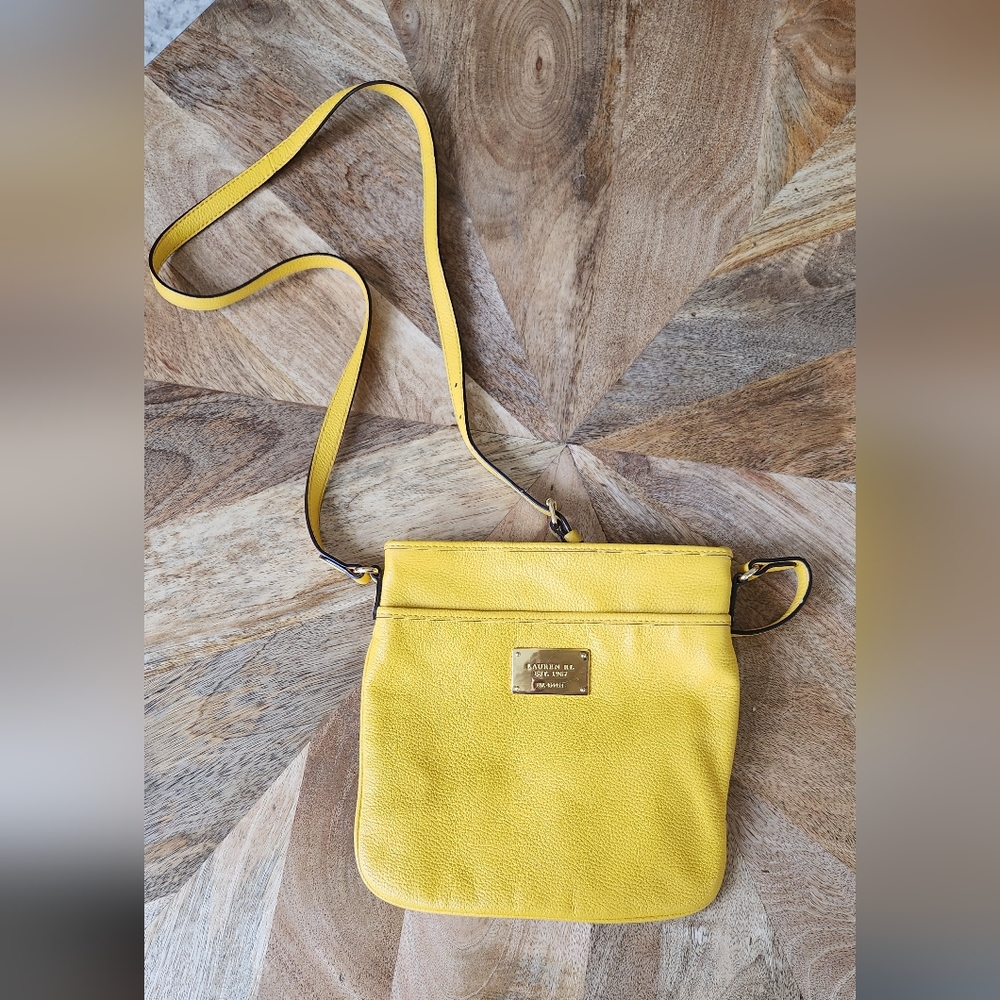Ralph Lauren Yellow Crossbody Bag
